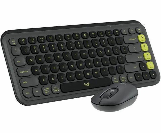 Alt view image 8 of 14 - Logitech POP ICON COMBO Bluetooth Keyboard and Mouse Combo. Graphite/Green