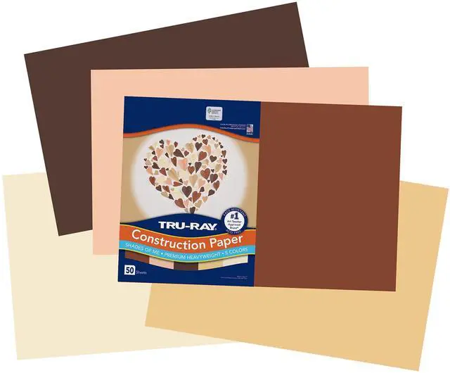 Alt view image 5 of 6 - Tru-Ray Construction Paper 12x18 Assorted Skin Tone Colors 50Ct P102950