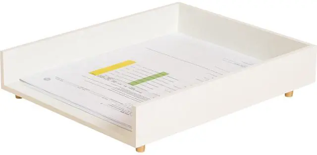 Alt view image 7 of 9 - Juliet Paper Tray 1 Section Holds 11" x 8.5" Files 10 x 12.25 x 2.5 White 3467U0312