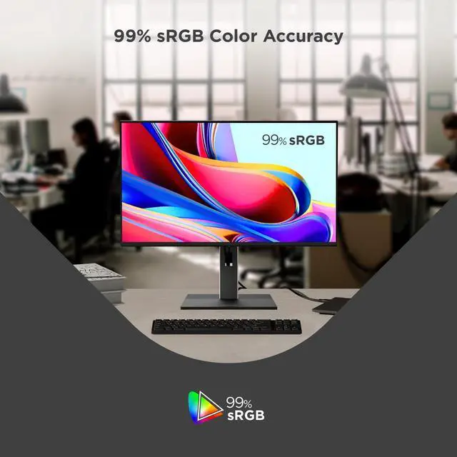 Alt view image 14 of 20 - ViewSonic VG2452 24 Inch IPS 1080p Ergonomic Monitor with Tilt, Swivel, Pivot, Height Adjust, 100Hz, USB Hub, HDMI, DisplayPort, and 65W USB C Inputs