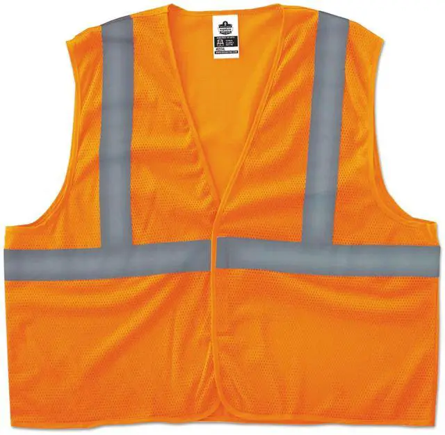 Alt view image 9 of 12 - 8205HL 4XL/5XL Orange Class 2 Super Econo Vest