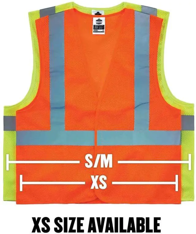 Alt view image 11 of 12 - 8205HL 4XL/5XL Orange Class 2 Super Econo Vest