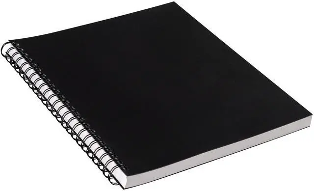 Alt view image 2 of 6 - UCreate Poly Cover Sketch Book 43 lb Cover Paper Stock Black Cover 75 12 x 9 Sheets PCAR37088