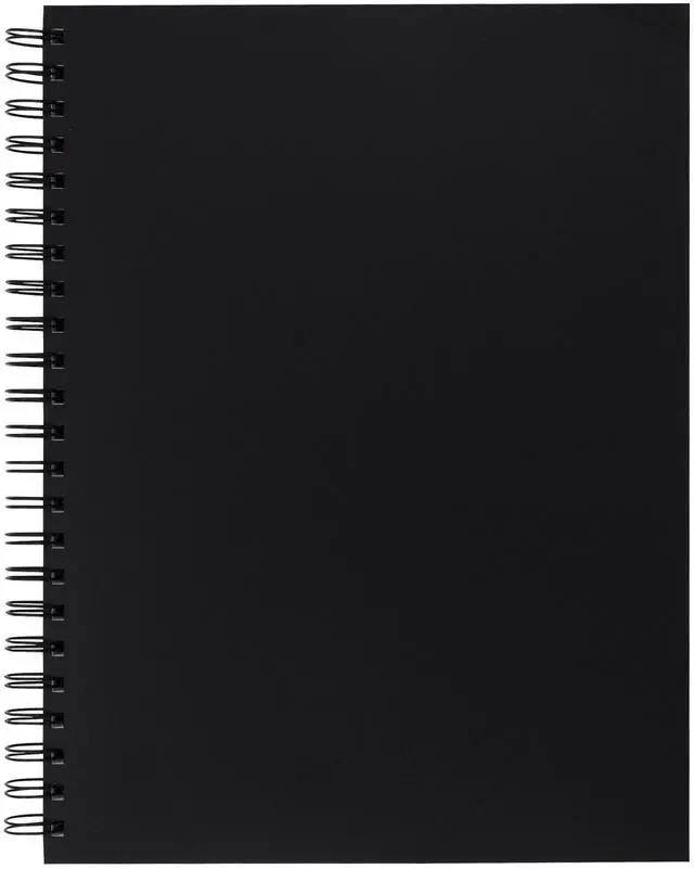Alt view image 3 of 6 - UCreate Poly Cover Sketch Book 43 lb Cover Paper Stock Black Cover 75 12 x 9 Sheets PCAR37088
