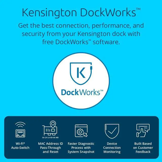 Alt view image 14 of 16 - Kensington SD5000T5 EQ Thunderbolt 5 Triple 4K Docking Station with 140W PD - Windows/macOS - for Workstation/Notebook/Monitor - Charging Capability - Memory Card Reader - SD, microSD - Thunderbolt 5