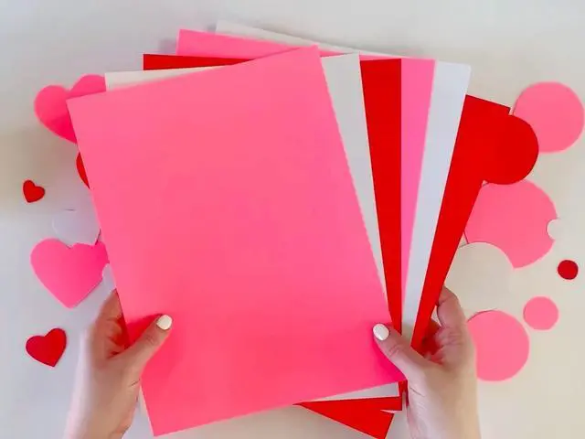 Alt view image 2 of 7 - Tru-Ray Construction Paper 70 lb Text Weight 9 x 12 Assorted Valentine Colors 150/Pack P6683