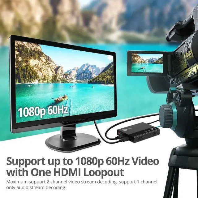 Alt view image 5 of 7 - SIIG 1080p HDMI Video H.264 H.265 IPTV Encoder with Loopout CEH27511S1