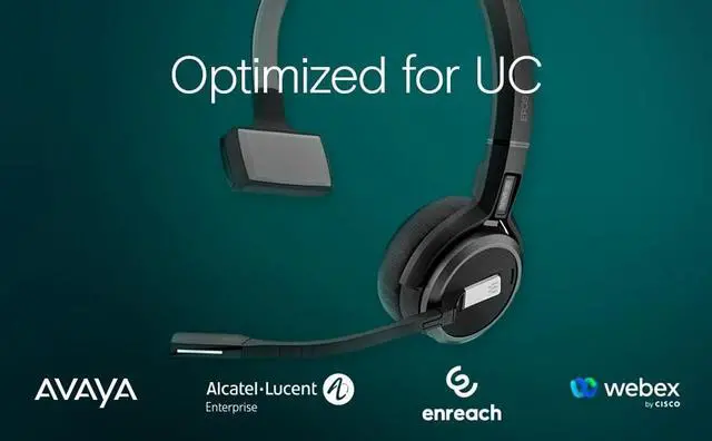 Alt view image 15 of 16 - EPOS Sennheiser SDW 30 HS 1000632 Monaural On-Ear DECT Wireless Headset, Black