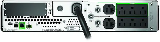 Alt view image 14 of 16 - APC 2200VA Smart UPS with SmartConnect, SMT2200RM2UC Rack Mount UPS Battery Backup, Sinewave, AVR, 120V, Line Interactive Uninterruptible Power Supply