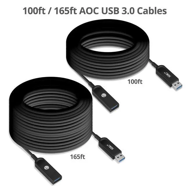 Alt view image 7 of 20 - SIIG USB 3.0 AOC Male to Female Active Cable 50M CBUS0V11S1