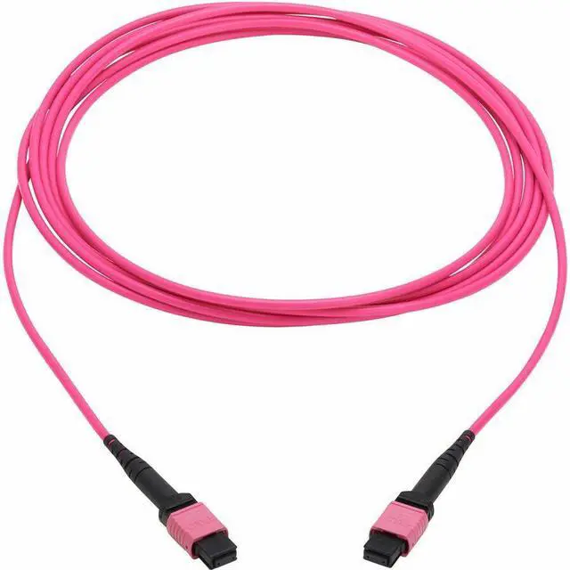 Alt view image 2 of 6 - Tripp Lite 100G MTP/MPO Multimode OM4 Plenum-Rated Fiber Optic Cable (F/F)