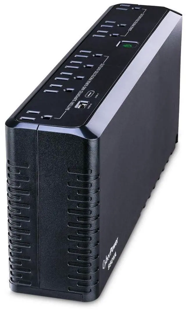 Alt view image 5 of 11 - CyberPower SL950U Standby UPS System, 950VA/510W, 8 Outlets, USB Charge Ports