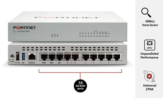 Alt view image 3 of 8 - Fortinet FG-60F-BDL-809-36
