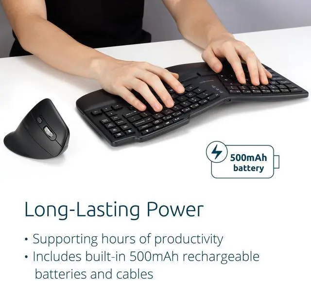 Alt view image 3 of 7 - KM675 WRLS ERGO COMBO SET