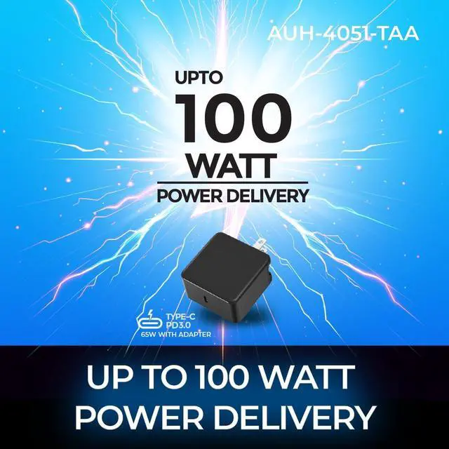 Alt view image 9 of 14 - Adesso AUH-4051 Docking Station - for Notebook/Monitor - Charging Capability - 65 W - USB Type C - 3 Displays Supported - 4K @ 60Hz, 8K @ 30Hz - 3840 x 2160, 7680 x 4320 - 5 x USB Ports - 3 x USB Type