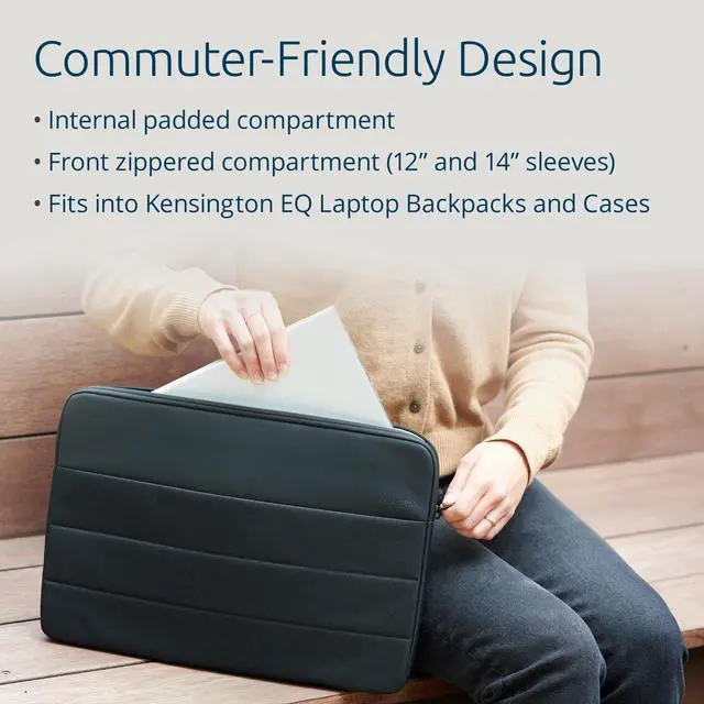 Alt view image 20 of 20 - Kensington 16" for Carrying Case Sleeve Black