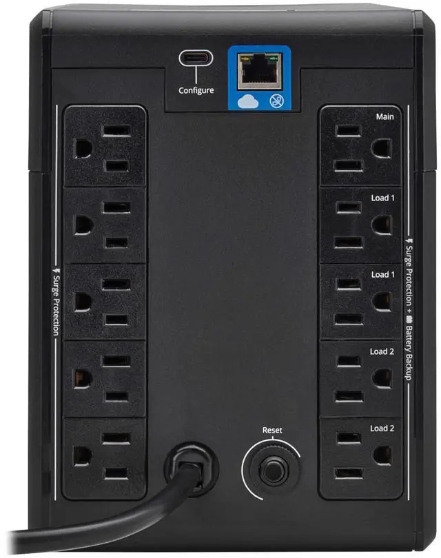 Alt view image 13 of 14 - Tripp Lite SmartPro LCD 120V 1000VA 500W Line-Interactive UPS SMART1000LCDTNC