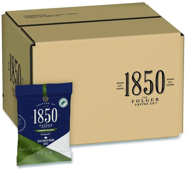 Main image of Coffee Fraction Packs Pioneer Blend Decaf Medium Roast 2.5 oz Pack 24 Packs/Carton 21513