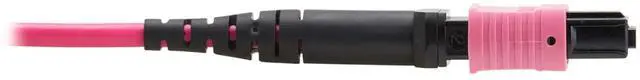 Alt view image 3 of 6 - Tripp Lite 100G MTP/MPO Multimode OM4 Plenum-Rated Fiber Optic Cable (F/F)