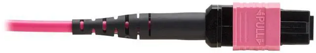 Alt view image 6 of 6 - Tripp Lite 100G MTP/MPO Multimode OM4 Plenum-Rated Fiber Optic Cable (F/F)