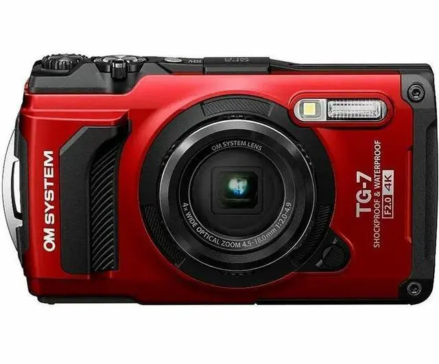 Alt view image 12 of 17 - OM System Tough TG-7 (Red): 4K Video Recording in Underwater and Rugged Adventure Camera , and Featuring with Advanced Shooting Modes and Built-in GPS.