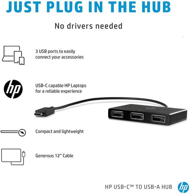 Alt view image 9 of 14 - HP Z6A00AA Usb-C To Usb-A - Hub - 3 X Superspeed Usb 3.0 - Desktop - For Elitebook 10Xx G1, Elitebook X360, Elitedesk 800 G4, Eliteone 1000 G2, Prodesk 400 G5