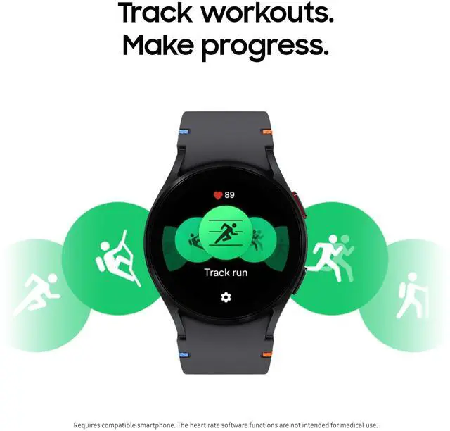 Alt view image 5 of 7 - Samsung Galaxy Watch FE, 40mm, Black, Bluetooth - SM-R861