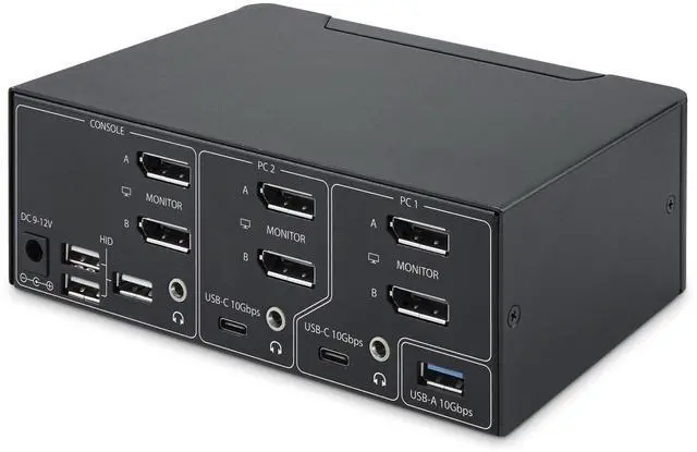 Alt view image 5 of 7 - StarTech 2-Port Dual-Monitor DisplayPort KVM Switch P2CDD143-KVM-SWITCH