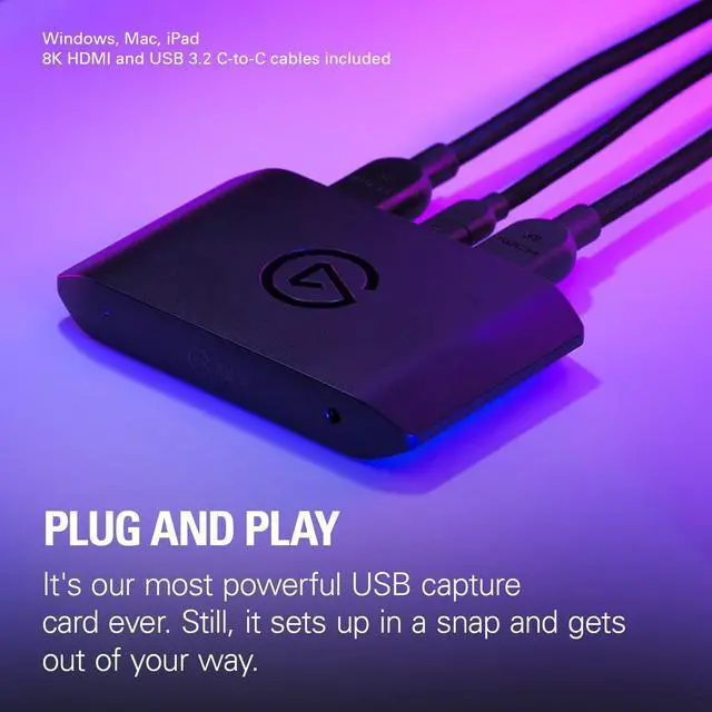 Alt view image 9 of 10 - Elgato 4K X External game  Capture Card