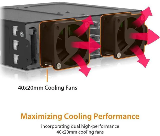 Alt view image 20 of 20 - Icy Dock ToughArmor 6-Bay 2.5" U.2/U.3 NVMe SSD PCIe 4.0 Mobile Rack Enclosure