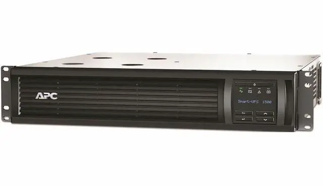 Alt view image 4 of 4 - APC SMT1500RM2UCUS  Smart-UPS, Line Interactive, 1500VA, Rackmount 2U, 120V, 6x NEMA 5-15R outlets, SmartConnect Port+SmartSlot, AVR, LCD [TAA] - 2U Rack-mountable - AVR - 3 Hour Recharge -120 V Input