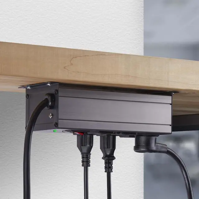 Alt view image 6 of 7 - StarTech 8-Outlet Industrial Power Strip 125V/15A EMI/RFI Isolation Surge Protection Mountable PDU 12ft NEMA 5-15P Cord UL Listed 8N515S12POWERSTRIP