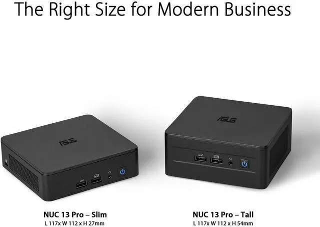 Alt view image 12 of 17 - Asus NUC 13 Pro Slim Full System Mini PC - 16GB RAM - 512GB SSD - Win 11 Pro  RNUC13ANKI7068CUI