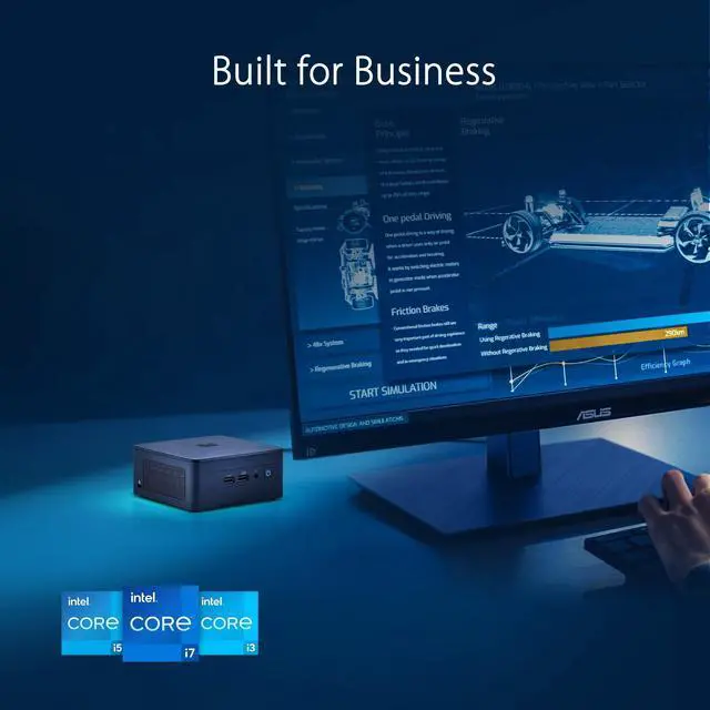 Alt view image 15 of 17 - Asus NUC 13 Pro Slim Full System Mini PC - 16GB RAM - 512GB SSD - Win 11 Pro  RNUC13ANKI7068CUI