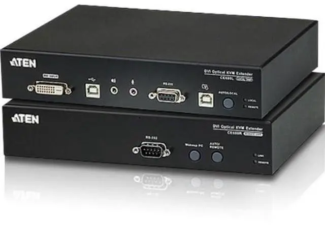 Alt view image 12 of 14 - ATEN Long Distance DVI Optical KVM Extender-TAA Compliant