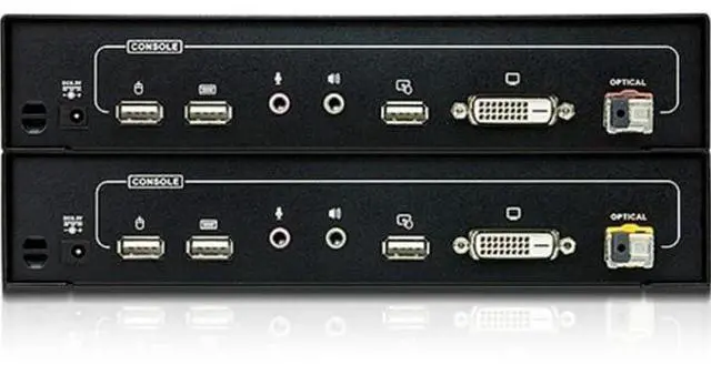 Alt view image 14 of 14 - ATEN Long Distance DVI Optical KVM Extender-TAA Compliant