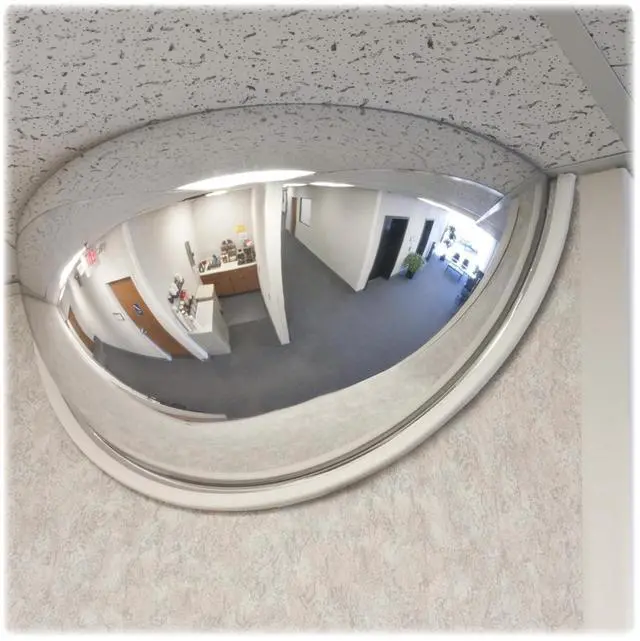 Alt view image 14 of 14 - See All Half-Dome Convex Security Mirror 18" dia. PV18180