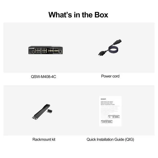 Alt view image 3 of 8 - QNAP QSW-M3216R-8S8T-US Half Rackmount 16-Port 10GbE Layer 2 Web Managed Switch - 8 Ports - Manageable - 10 Gigabit Ethernet - 10GBase-T, 10GBase-X - 2 Layer Supported