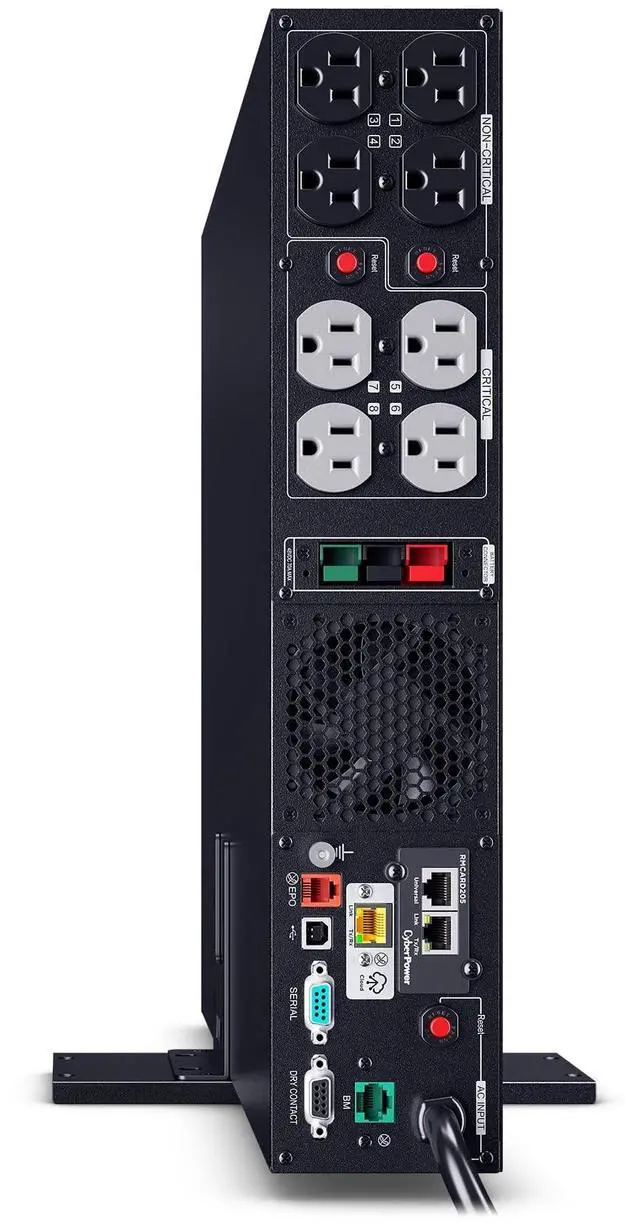 Alt view image 3 of 13 - CyberPower PR1500RTXL2UCN 1500VA/1500W SINE WAVE UPS 2U 8XNEMA 5-15R RMCARD205 Cloud