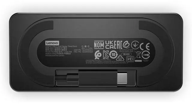 Alt view image 13 of 20 - Lenovo USB-C Dual Display Travel Dock with Adapter