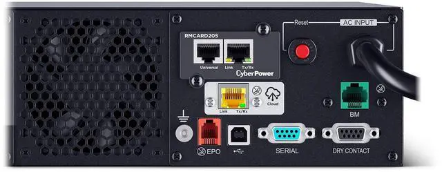 Alt view image 6 of 13 - CyberPower PR1500RTXL2UCN 1500VA/1500W SINE WAVE UPS 2U 8XNEMA 5-15R RMCARD205 Cloud