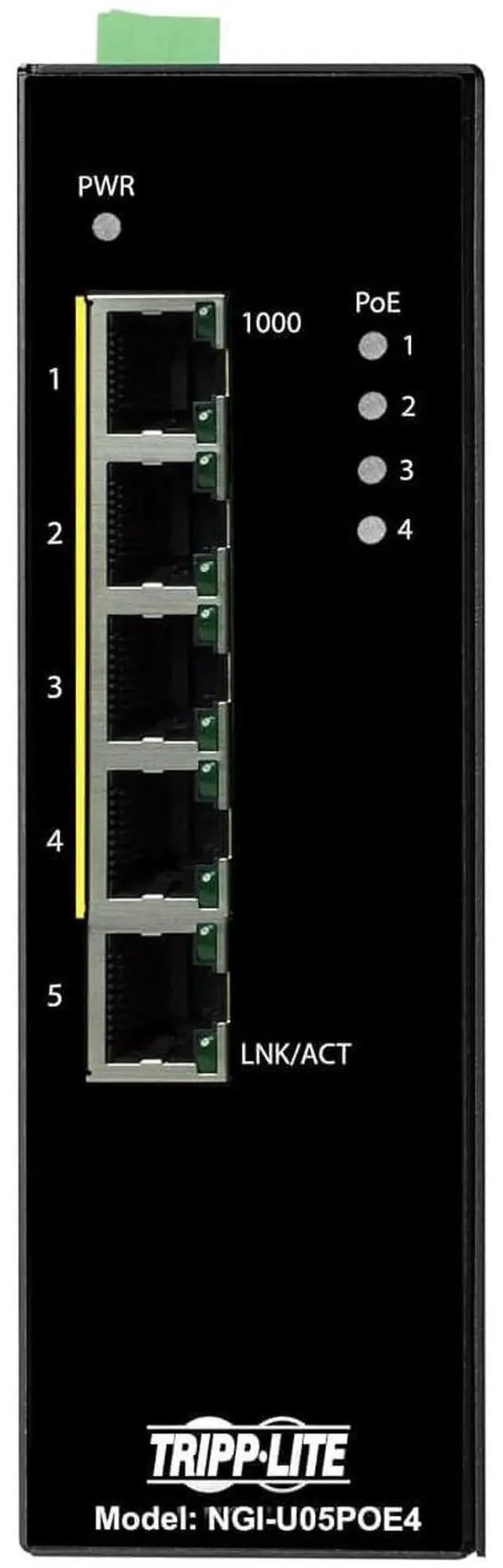 Alt view image 13 of 16 - Eaton Tripp Lite Series 5-Port Unmanaged Industrial Gigabit Ethernet Switch