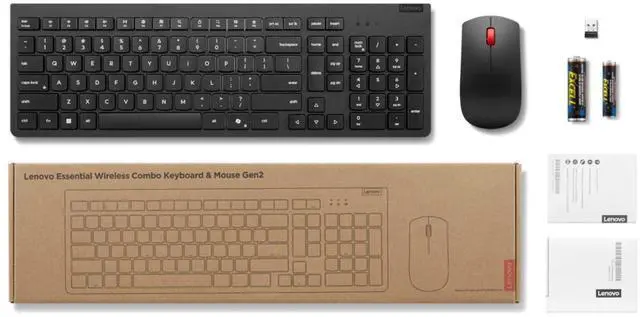 Alt view image 19 of 20 - Lenovo Essential Wireless Combo Keyboard & Mouse Gen2 - US English
