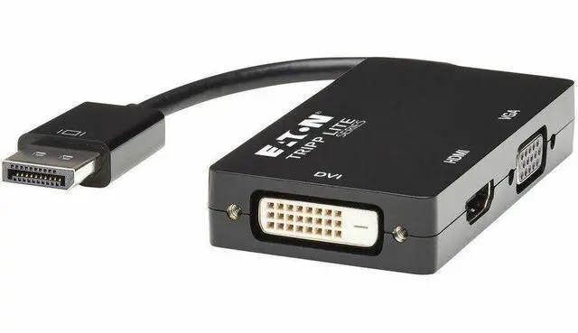 Alt view image 12 of 19 - Tripp Lite Displayport 1.2 To Vga / Dvi / Hdmi Converter Adapter 4K @ 60Hz