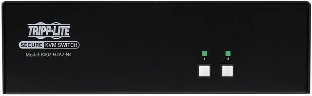 Alt view image 9 of 10 - Tripp Lite Secure KVM Switch, 2-Port, Dual Head, HDMI to HDMI B002-H2AC2-N4