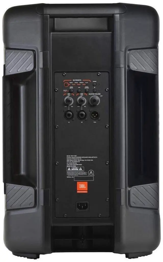 Alt view image 20 of 20 - HARMAN - IRX112BT-NA - JBL Professional IRX112BT Portable Bluetooth Speaker System - Pole-mountable - 53 Hz to 20 kHz