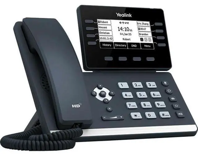 Alt view image 9 of 11 - Yealink SIP-T53 IP Phone Corded Wall Mountable Desktop Classic Gray 1301086
