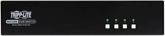 Alt view image 15 of 16 - Tripp Lite Secure KVM Switch, United States Government NIAP-Certified PP4.0 Security, Common Access Card (CAC) Port, TAA Compliant, 3-Year Warranty (B002 Series)