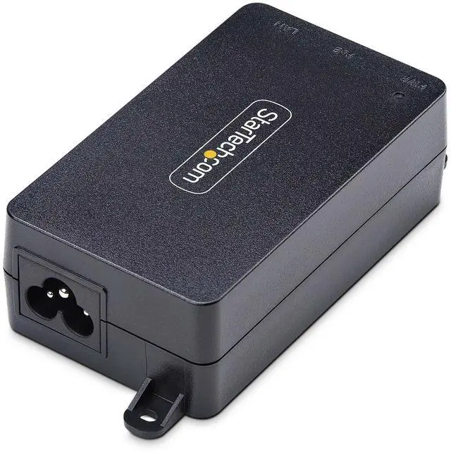Alt view image 2 of 6 - StarTech.com 1-Port Gigabit PoE+ Injector, 10M/100M/1G Ethernet, PoE/PoE+ (802.3af/802.3at), 30W Power Budget, Wall Mountable, Unmanaged - AF211C-POE-INJECTOR