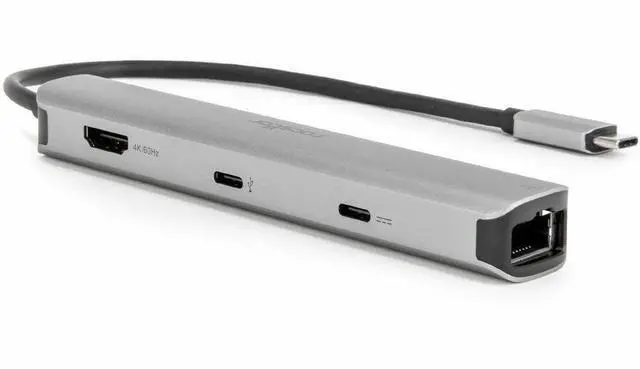 Alt view image 9 of 9 - Rocstor Premium Slim Docking Station - for Desktop PC/Notebook/Tablet/Smartphone/Monitor/Mouse/Keyboard - Charging Capability - Memory Card Reader - SD, microSD - USB Type C - 4K @ 60Hz, 4K - 3840 x 2